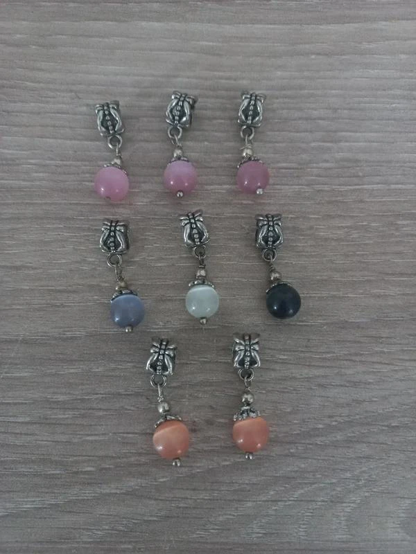 Lot De Pendentifs "Oeil De Chat"